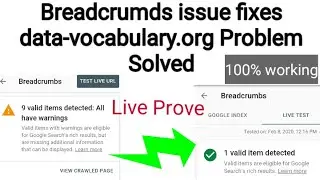 Breadcrumbs Issue Fixes ।  Breadcrumbs Problem Solve (Live Prove)। data-vocabulary.org (Bangla)