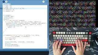 ASMR Programming  - Colorful Random Shapes - No Talking