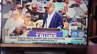 Trump wings it when the teleprompter fails in Nevada.