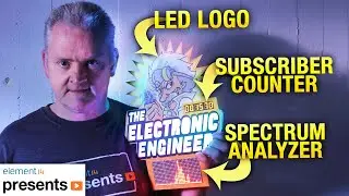 Smart Subscriber Counter LED Sign with a Spectrum Analyzer