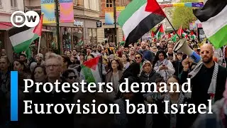 Eurovision: Thousands of pro-Palestinian demonstrators march through Malmö | DW News