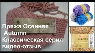 Толстая пряжа Осенняя Autumn Пехорка видео отзыв