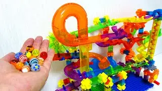 Marble Run ☆ Marble Mania Shockwave + Twister Combo Build & Play