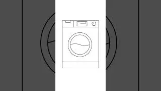 Washing machine #drawing #shorts