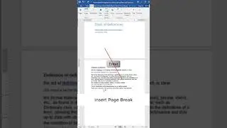 Insert Page Break in MS Word Document | JCC Tangi
