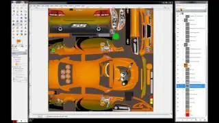 Gimp Tutorial for iRacing #3 Highlight layers...