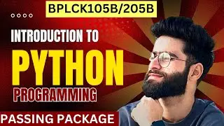 Introduction To Python Programming Vtu Important Questions | BPLCK105B/105B