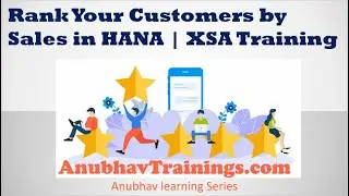 Rank your customer by sales in HANA | SQL RANK Function & SQL Logic & Calculation View Graphical