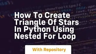 How to create triangle of stars in python using nested for loop