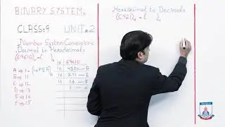 Class 9 - Computer Studies - Chapter 2 - Lecture 3 Decimal to Hexadecimal - Allied Schools