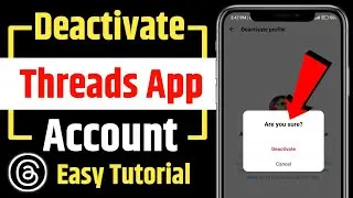 Threads account deactivete kaise kare || how to delete threads account | threads account deactivete