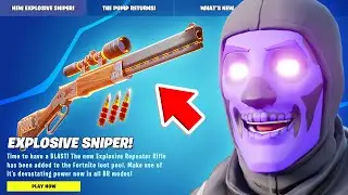 fortnite added an EXPLOSIVE SNIPER!