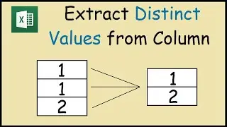 How to Extract Unique Values from a Column in Excel