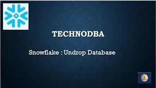 snowflake : undrop database command