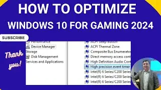 How to Optimize Windows 10 for GAMING & Performance | Increase Speed