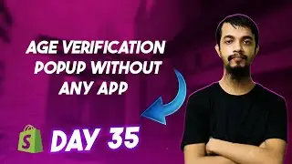 How to Add Age Verification Popup in Shopify Store Without Any APP