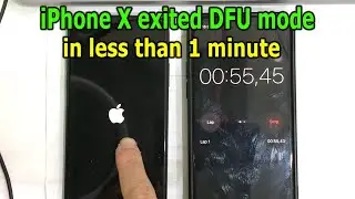 Fix the error that automatically exits DFU mode in less than 1 minute on iPhone X