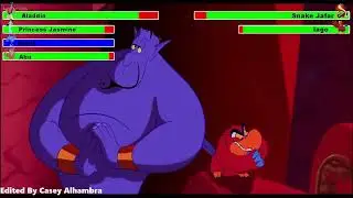 Aladdin (1992) Final Battle with healthbars