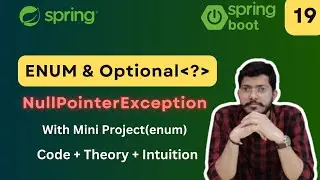 ENUM and OPTIONAL in Java | Lec.19 | Spring Framework Bootcamp