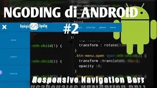 Ngoding di Android #2 Membuat Responsive Navigation Bar Menggunakan Android