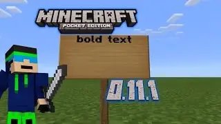 MCPE 0.11.1 IOS How To Get Bold Text