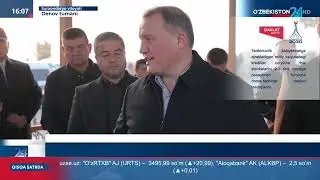 А.Хаитов Деновлик фермерлар билан“Сурхон Искандар соҳиллари” фермер хўжалиги дала шийпонида учрашди
