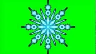 Free LED Snowflake Green Screen Masters