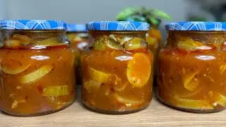 КАБАЧКИ на ЗИМУ. Кабачки з СОУСОМ САЦЕБЕЛІ