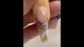 Extreme Low Odor Custom Glitter Acrylic Nail Tutorial - Pt2