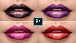 Create Realistic Lipstick in Photoshop #Shorts