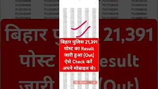 Bihar Police Result 2024 Out | Bihar Police Result 2024 Kaise Dekhe ? Bihar Police Constable Result