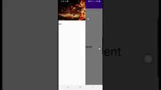 Android Navigation Drawer with Toolbar Full Screen Style (demo)