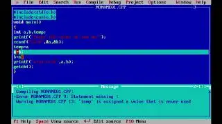 program to show swap of two no using third variale in c language | c program to swap two numbers