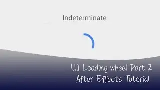 Google loading wheel design determinate type after effects tutorial