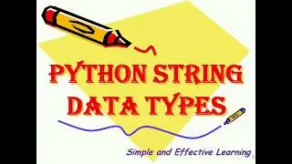 String data type in python || python strings || Python tutorial for beginners