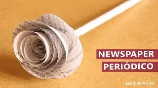 How to make newspaper flowers