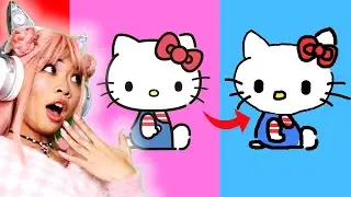 DRAWING *SANRIO* in ROBLOX! 