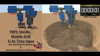 Mobile Drill Time lapse - Space Engineers