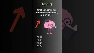 What number comes next in the sequence 1, 4, 9, 16, 25,