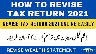 How to revise income tax return and wealth statement 2021