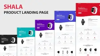 #6 Product Landing Page using Html, Css , Bootstrap 4