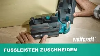 Fussleisten auf Gehrung zuschneiden mit der Schmiege & Schneidlade | wolfcraft