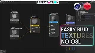 Blur textures inside of Node Editor | Redshift Quick Tip | Distorter Node Procedural