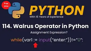 Walrus Operator in Python | Assignment Expression