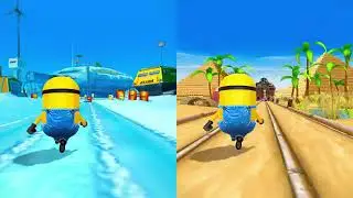 Minion Rush The Arctic Base vs The Pyramids