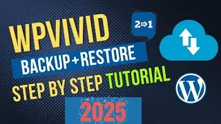 WPvivid Backup Plugin Tutorial 2024 | Wordpress Free Backup And Restore Plugin (Step by Step)