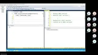 Database Backup Backward Compatibility