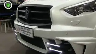 Infiniti QX70 Larte Design Автотюнинг Зеленый фургон
