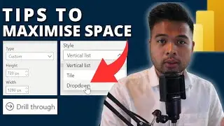SPACE-SAVING TIPS to MAXIMISE your CANVAS in Power BI // Beginners Guide to Power BI