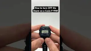 How to turn OFF the Alarm on a Casio F-91W #casiof91w